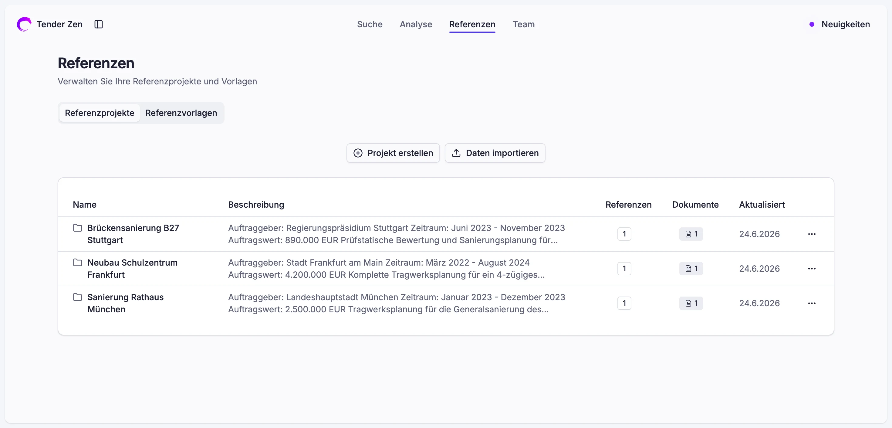 Referenz-Agent von Tender Zen mit dem Referenzportfolio